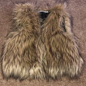 Girls Brown Fur Vest ❤️